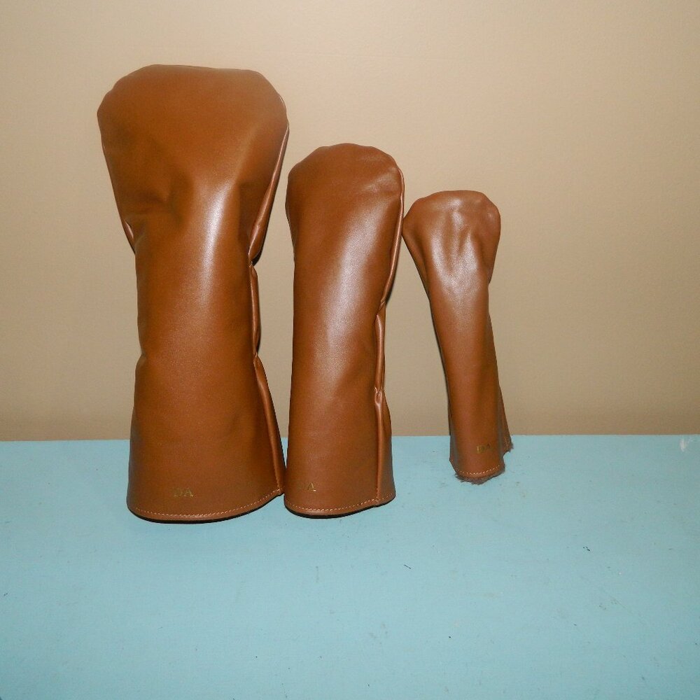 Mark & Graham Leather Golf Head Covers Set of 3 (DA)
